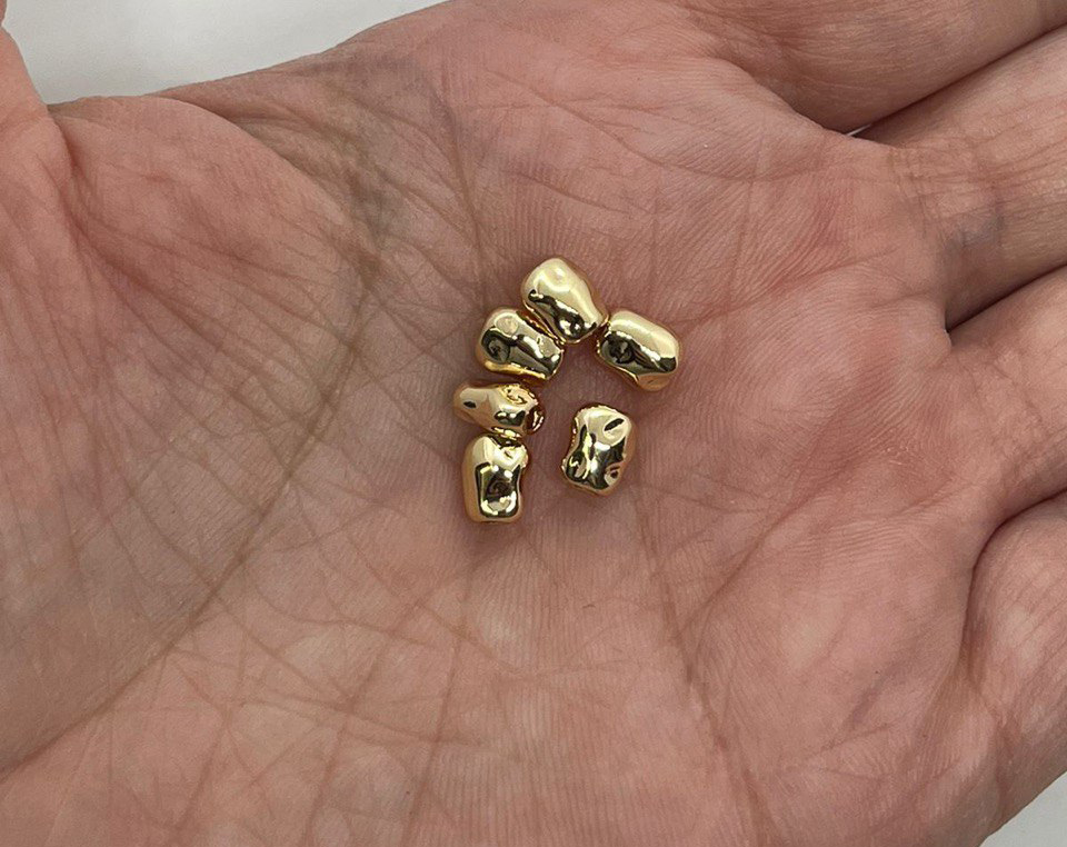 Разделители-спейсеры 10 штук цвет золото размер 6*4,8мм