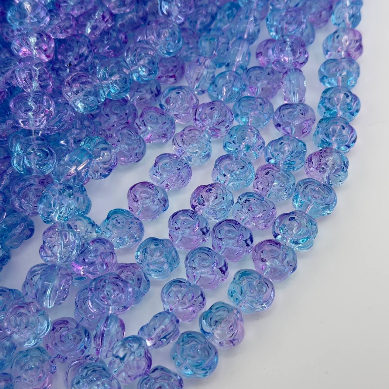Чешское стекло размер 13мм цвет синий